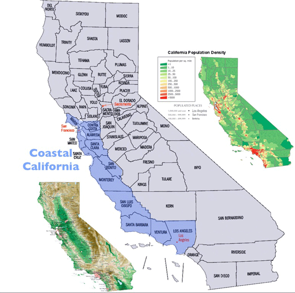 northern california coastline map