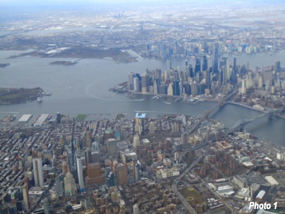 Downtown Brooklyn, lower Manhattan, with Exchange Place across the Hudson River