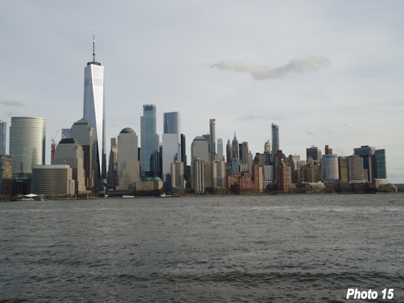 Lower Manhattan with World Trade Center and historic pre-depression buildings being crowded out by new construction