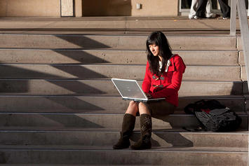 Student on Steps, U of Denver.jpg