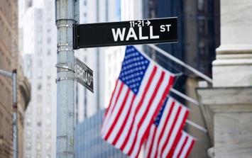 Wall St sign;flag, iStock_000007320216XSmall.jpg