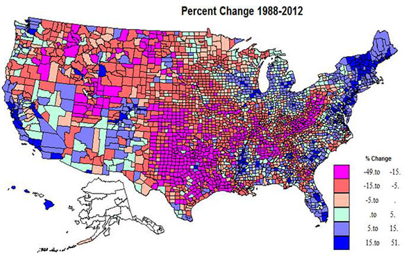 http://www.newgeography.com/content/004201-the-evolution-red-and-blue-america-1988-2012